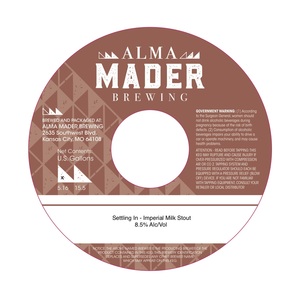 Alma Mader Brewing Settling In April 2020