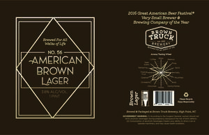 Brown Truck Brewery #56 American Brown Lager