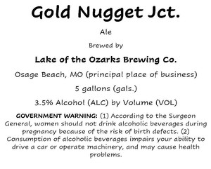 Gold Nugget Jct. April 2020