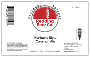 Redding Beer Company Kentucky Style Common