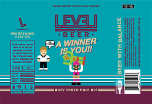 Level Beer A Winner Is You!! April 2020