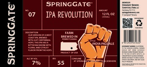 Springgate IPA Revolution April 2020