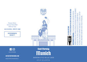 Art History Brewing Good Morning Munich Bavarian Style Helles Lager