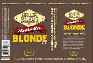 Isabella Blonde Ale May 2020