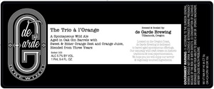 De Garde Brewing The Trio A L'orange