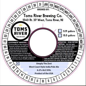 Toms River Brewing Co. LLC Simply The Zest May 2020