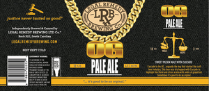 Legal Remedy Brewing Co. Og Pale Ale