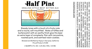 Hopsy Half Pint English Style Best Bitter Ale May 2020