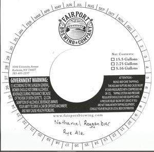 Fairport Brewing Company Nathaniel Roggenbier Rye Ale