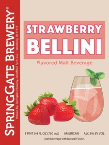 Springgate Brewery Strawberry Bellini May 2020