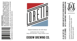 Oxbow Brewing Co Loretta