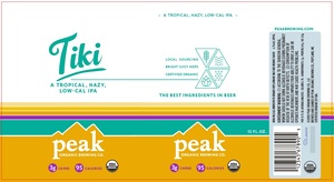 Peak Organic Brewing Co. Tiki May 2020