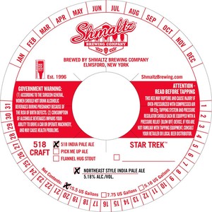 Shmaltz Brewing Company 518 IPA