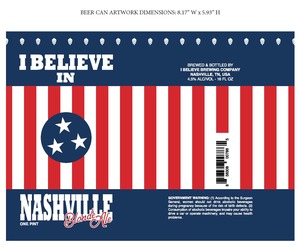 I Believe In Nashville Blonde Ale May 2020