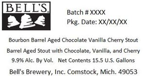 Bell's Bourbon Barrel Aged Chocolate Vanilla Cherry Stout