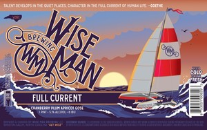 Wise Man Brewing Full Current Cranberry Plum Apricot Gose May 2020