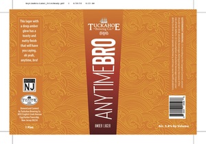 Tuckahoe Brewing Co. Anytime Bro Amber Lager
