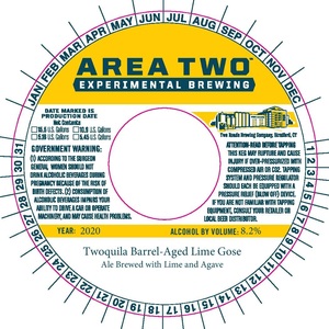 Area Two Twoquila Barrel-aged Lime Gose May 2020