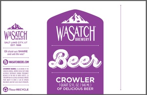 Wasatch Brewery May 2020