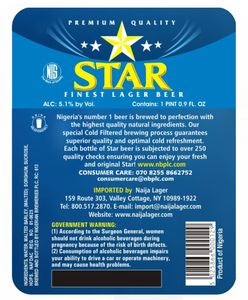 Star Lager Beer 