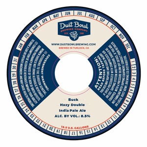 Dust Bowl Brewing Co Buck Hazy Double India Pale Ale May 2020
