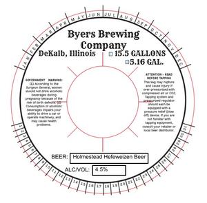 Byers Brewing Company Holmestead Hefeweizen