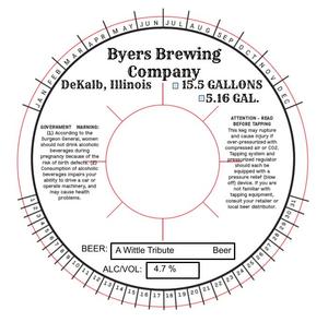 Byers Brewing Company A Wittle Tribute May 2020
