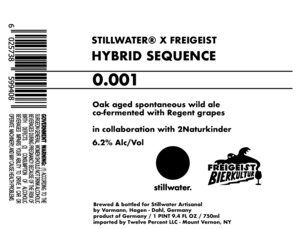 Stillwater Artisanal Hybrid Sequence 0.001 May 2020