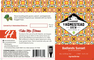 A Homestead Brew Badlands Sunset Ale With Natural Flavors May 2020