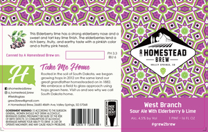 A Homestead Brew West Branch Sour Ale With Elderberry And Lime