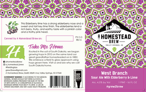 A Homestead Brew West Branch Sour Ale With Elderberry And Lime May 2020