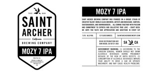 Saint Archer Brewing Company Mozy 7 IPA