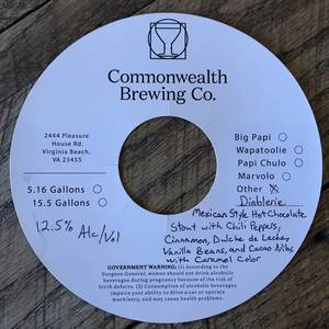 Commonwealth Brewing Co Diablerie