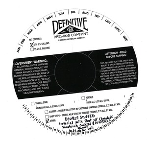 Definitive Brewing Company Double Stuffed May 2020