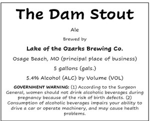 The Dam Stout May 2020