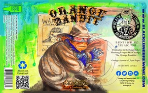 Black Lung Brewing Company Orange Bandit Hazy Double India Pale Ale