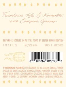 Jester King May 2020