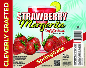 Springgate Brewery Strawberry Margarita Crafty Cocktail March 2022