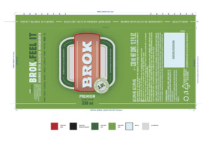 Brok Premium Lager Beer March 2022