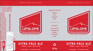 Upslope Brewing Company Citra Pale Ale