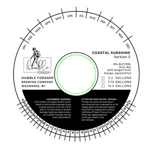 Humble Forager Brewing Company Coastal Sunshine Version 2