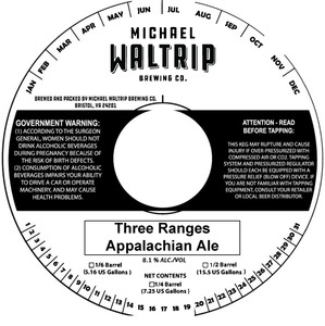 Michael Waltrip Brewing Co. Three Ranges Appalachian Ale