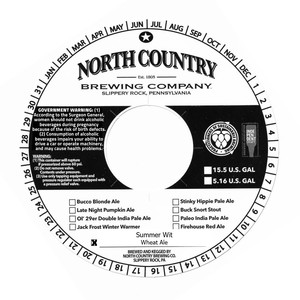 North Country Brewing Company Summer Wit
