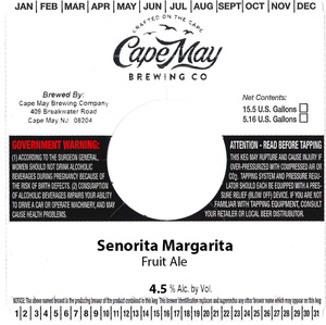 Cape May Brewing Co. Senorita Margarita