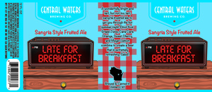 Central Waters Brewing Co. Late For Breakfast March 2022