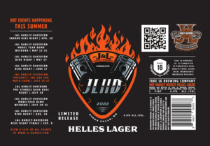 Take 16 Brewing Company Jlhd Helles Lager March 2022