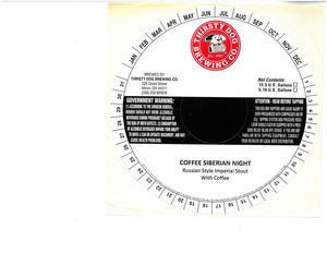 Thirsty Dog Brewing Co. Coffee Siberian Night March 2022