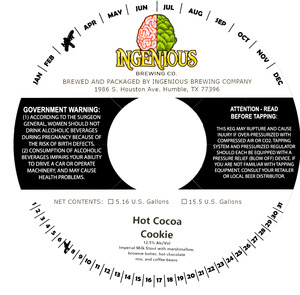 Ingenious Brewing Co. Hot Cocoa Cookie