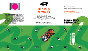 Black Hog Riding Mower March 2022
