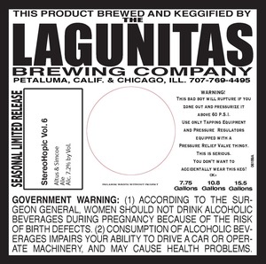 The Lagunitas Brewing Company Stereohopic Vol. 6 March 2022